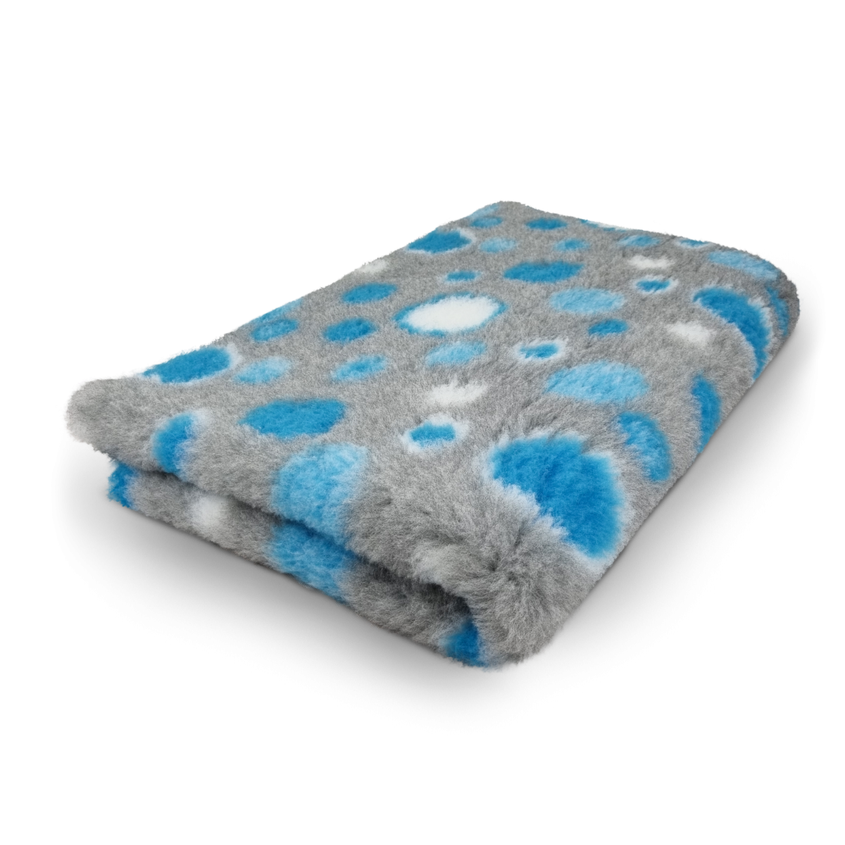 Schlafmatte Ben - Kuscheldecke - Rutschfest - Blue & Grey - 28 mm