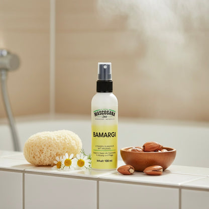 Mascosana - Bamargi Glanzspray für Hunde, Katzen & Pferde - 100 ml 2-Phasen Glanzkur mit Arganöl - Vegan Mascosana