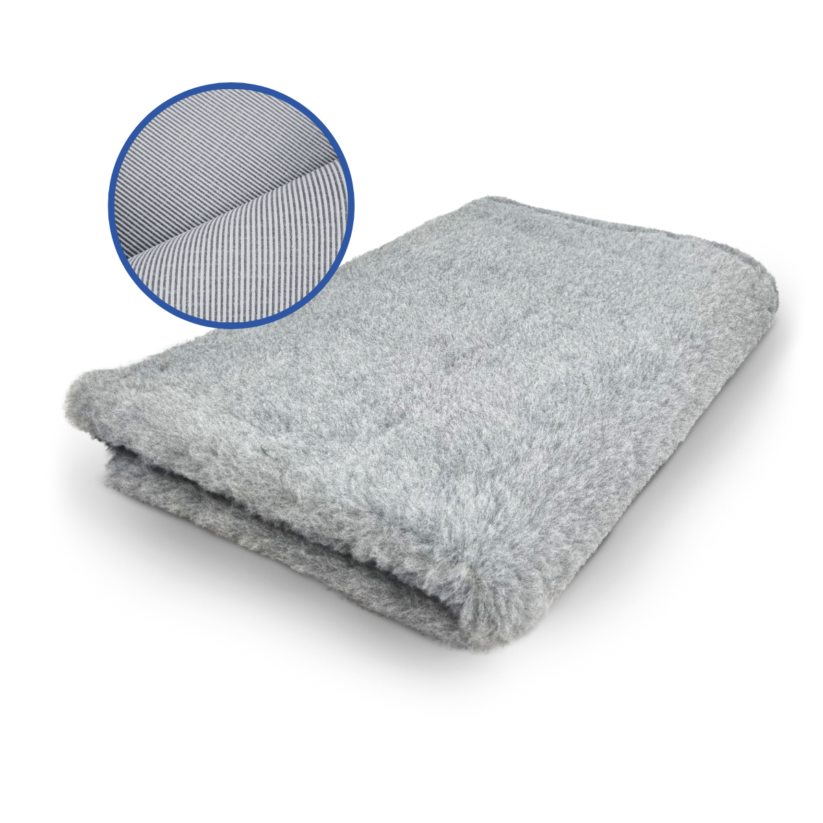 Schlafmatte Elsa - Kuscheldecke - Rutschfest - Light Grey - 35 mm